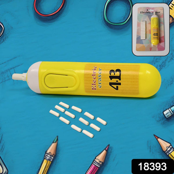Electric Eraser Kit Automatic Pencil Eraser Battery Operated with 12 Eraser Refills - Super Bachat