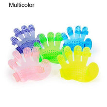 Rubber Pet Cleaning Massaging Grooming Glove Brush - Super Bachat