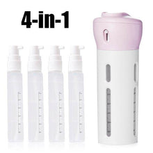 4 in 1 Travel Dispenser Bottle Set Travel Refillable Cosmetic Containers Set - Super Bachat