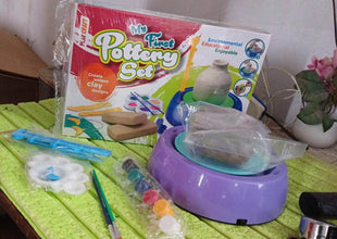 Amazing Educational Pottery Wheel KIT Game Set (1 Set) - Super Bachat