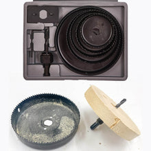 8-Piece Set Carbon Arbored Adjustable Hole Saw Set Round Circular (64 mm, 76mm1 89mm, 102mm & 127mm) - Super Bachat