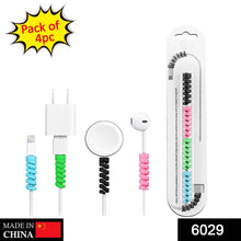 Spiral Charger Spring Cable Protector Data Cable Saver (Pack of 4) - Super Bachat