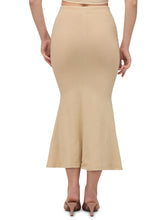 Mehrang Stretchable Saree Shapewear Petticoat for Women, Cotton Blended,Petticoat,Skirts for Women,Shape Wear Dress for Saree Beige