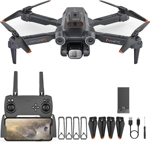 Drone with 4k Camera Foldable 1080P HD Drone with FPV Live Video, Gestures Selfie, Altitude Hold, One Key Take Off/Landing, 3D Series Flips For Kids And Adults A3