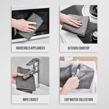 FRONTED 3 Pack Thickened Magic Cleaning Cloth, Reusable Microfiber Glass Cleaning Cloths, 30X30 CM Lint-Free Cloth Streak-Free Miracle for Tea Towels, Cars, Window, Mirror Glass (3 PCS)