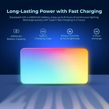Digitek (LED-D130 RGB) 12W Portable Video LED Light, 130pcs LED with 2500K±9900K, Built-in 4000mAh Battery, 21 FX Modes, HSI 360°, 0-100% Brightness Control, 1/4