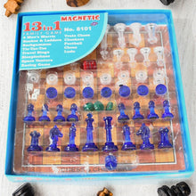 13 in 1 Family Board Game Chess, Snakes & Ladders, Ludo, Tic-Tac-Toe, Checkers, Travel Bingo, Football, Space Venture, Steeplechase Set for Kids - Super Bachat