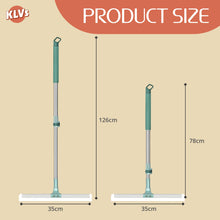 KLVS Magic Broom Silicone Floor Wiper – Heavy-Duty Floor Cleaning Squeegee with Stainless Steel Extendable Handle | Multipurpose Bathroom, Kitchen, Tile & Window Cleaner
