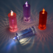 Big Simple Candles for Home Decoration, Crystal Candle Lights (Multicolor) - Super Bachat