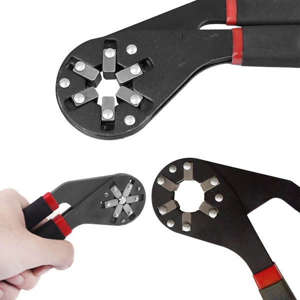 Multi-Function Hexagon Universal Wrench Adjustable Bionic Plier Spanner Repair Hand Tool (Small) Single Sided Bionic Wrench Household Repairing Wrench Hand Tool - Super Bachat