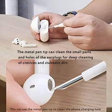 3 In 1 Earbuds Cleaning Pen For Cleaning Of Ear Buds And Ear Phones Easily Without Having Any Damage. - Super Bachat