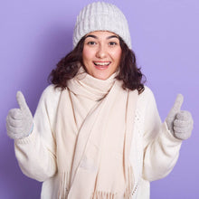 Mix Design Winter cap for Women Warm Thick Cotton Lining Skull Cap Warm Cap Outdoor Sports Hat for Ladies - Super Bachat