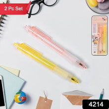 Lightweight Ball Point Pen, Smooth Writing Black Ball Pens (2 Pc Set) - Super Bachat