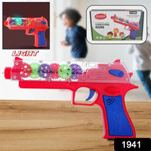 Plastic Gear Simulation Toy Gun for Kids, Pretend Play Gun Toys with 3D Flashing Lights and Exciting Music, Electric Laser Toy Guns with Rotating Gear Mechanism, Toy for Birthday Gift for Kids 3+ Years (Pack of 1) - Super Bachat