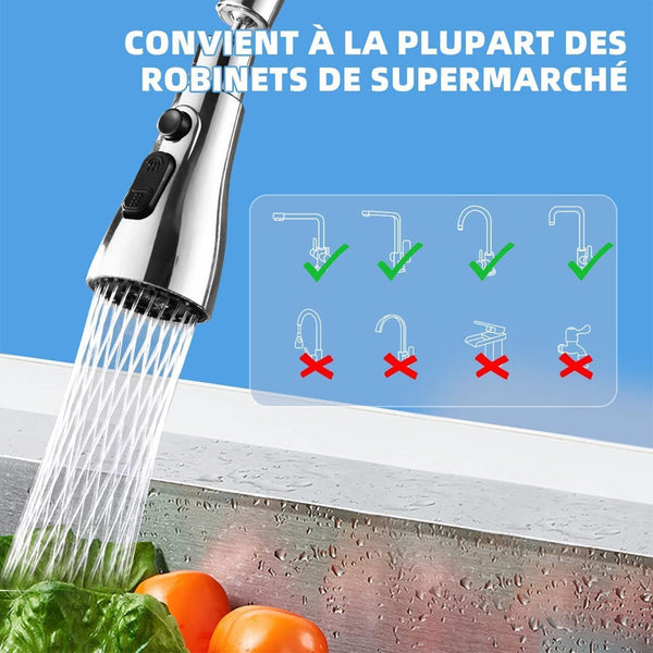 Nubilous Tap Extender for Kitchen Sink, Flexible Faucet with Tap Extension for Convenient Use Upgrade Your Kitchen Sink with Flexible Tap for Easy Access