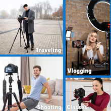 Tygot 3366 Aluminum Tripod (55-Inch), Universal Lightweight Tripod with Mobile Phone Holder Mount & Carry Bag for All Smart Phones, Gopro, Cameras