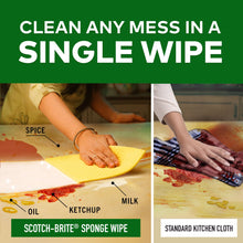 Scotch-Brite Sponge Wipe Resusable Kitchen Cleaning foam Cellulose wood Sponge- Easy to use, Multi- color & Biodegradable (pack of 5)