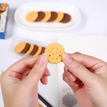 Pack of 6 Erasers Erasers Stationery School Rubber Schools Sketches Office Sign Kid Party Favour Gift Toy Gift Creative Christmas Birthday Gift in Shape Biscuits (6 Pcs Set) - Super Bachat