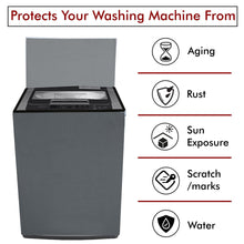 Yellow Weaves Waterproof & Dust-Proof Top Loading Fully Automatic Washing Machine Cover for 6 kg, 6.5 kg, 7kg & 7.5 kg -(Grey ), Polyester