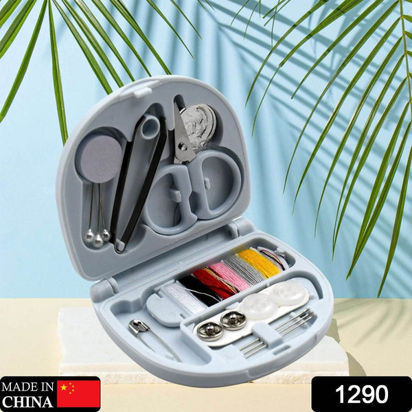 Mini Travel Sewing Kit DIY Sewing Portable Sewing Tool Kits Plastic Sewing Kit Box Beginner Friendly Emergency Sewing Repair Kit with Threads Scissors Hand Sewing Needles - Super Bachat