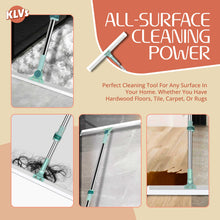 KLVS Magic Broom Silicone Floor Wiper – Heavy-Duty Floor Cleaning Squeegee with Stainless Steel Extendable Handle | Multipurpose Bathroom, Kitchen, Tile & Window Cleaner