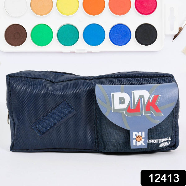 Pencil Pouch With Zipper, Students Pencil Case Large Capacity, Makeup Pouch, Stationery Bag (1 Pc) - Super Bachat