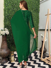 GoSriKi Women's Rayon Blend Straight Printed Kurta with Pant & Dupatta (TURAE Green-GS_XL_Green_X-Large)