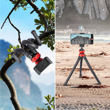 Amazon Basics Flexi Octopus Tripod with 360-Degree Rotating Head with Phone Mount, Ideal for DSLR, Action Cameras, Ring Lights, Panel Reflectors, Umbrellas, and Flashlights