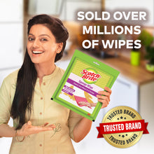Scotch-Brite Sponge Wipe Resusable Kitchen Cleaning foam Cellulose wood Sponge- Easy to use, Multi- color & Biodegradable (pack of 5)