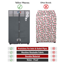 Yellow Weaves Waterproof & Dust-Proof Top Loading Fully Automatic Washing Machine Cover for 6 kg, 6.5 kg, 7kg & 7.5 kg -(Grey ), Polyester