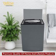 Yellow Weaves Waterproof & Dust-Proof Top Loading Fully Automatic Washing Machine Cover for 6 kg, 6.5 kg, 7kg & 7.5 kg -(Grey ), Polyester