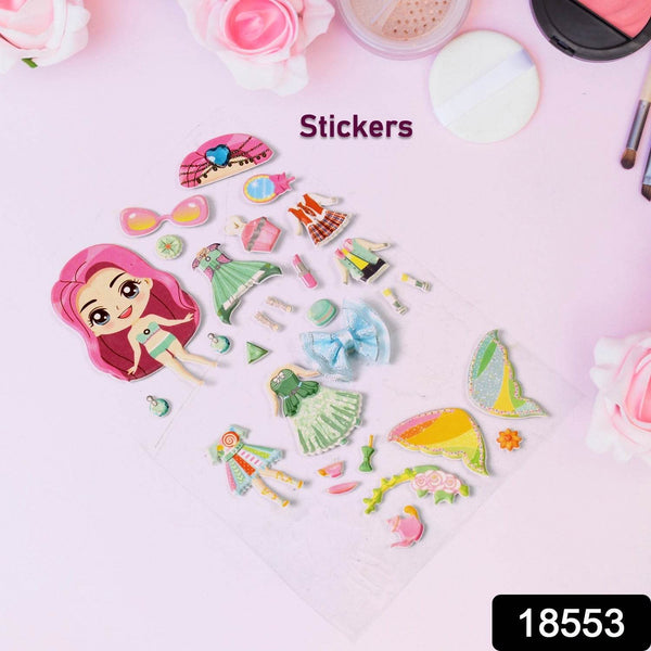 Multipurpose Adhesive 3D Stickers (1 Sheet /15×10 Cm) - Super Bachat