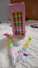 Stylish Pearls Pen Plastic Moti Non-Sharpening Design Pen Multicolor Pearls Moti Gel Pen, Fancy Designer Attractive Gel Pen for Kids Pack of (12 Pc Set ) - Super Bachat