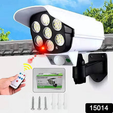 Solar Light Outdoor Motion Sensor Security Camera Shaped Dummy Wall Lamp (1 Pc) - Super Bachat