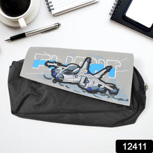 Pencil Pouch With Zipper, Students Pencil Case Large Capacity, Makeup Pouch, Stationery Bag (1 Pc/ 2 Compartment) - Super Bachat