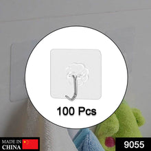 100PC MULTIPURPOSE STRONG SMALL STAINLESS STEEL ADHESIVE WALL HOOKS - Super Bachat