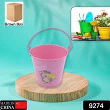 Small Metal Buckets with Handles, Bucket Plant Kids Pot Plant Succulents Metal Flower Bucket Metal Bucket Ice Bucket Metal Succulent Flower Pot Creativity (1 Pc) - Super Bachat