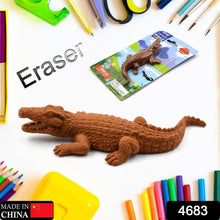 CROCODILE SHAPED ERASERS ANIMAL ERASERS FOR KIDS, CROCODILE ERASERS 3D ERASER, MINI ERASER TOYS, DESK PETS FOR STUDENTS CLASSROOM PRIZES CLASS REWARDS PARTY FAVORS - Super Bachat