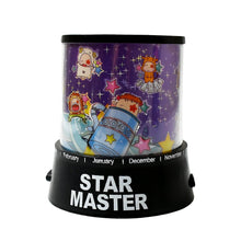 LED Projector Night Light Amazing Lamp, 3 Battery operated lamps, Rotation With the music Function, Master for Kids Bedroom Home Decoration Night Romantic Gift (Battery Not Included / 1 pc) - Super Bachat