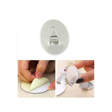 9417 Multipurpose Small Stainless Steel Wall Hanging Hook 36 Pc Self Adhesive Stainless Steel Heavy Duty Wall Hooks For Hanging Clothes Calender Bathroom Tiles Kitchen Key Hange (36 Pc Set) - Super Bachat