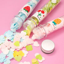 Portable Hand Washing Bath Flower Shape Paper Soap Strips In Test Tube Bottle - Super Bachat