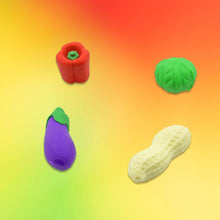 Mini Cute Vegetable & Fruit Erasers (4 Pc): Pencil Rubbers for Kids - Super Bachat