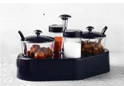 Ganesh rendy Condiment set For Kitchen Transparent jar For Easy To Access Spice 1 Piece Spice Set (Plastic) - Super Bachat