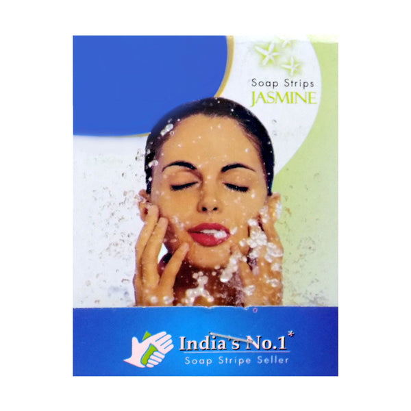 Fresh Paper Soap Strips Traveling Hand Wash with Jasmine Fragrance (100pc) - Super Bachat