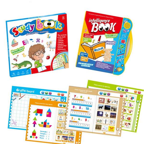Musical Learning Study Book with Numbers, Letters - Super Bachat