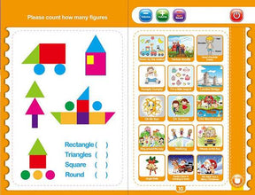 Musical Learning Study Book with Numbers, Letters - Super Bachat