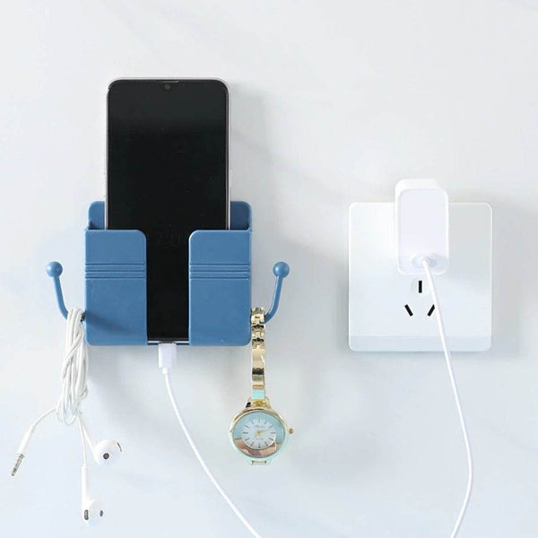 1 Pc Wallmount Mobile Stand With Hook Design used in all kinds of places including household and many more as a hanging support for and stuffs purposes. - Super Bachat
