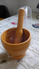 Mortar and Pestle Set for Spices, Okhli Masher, Khalbatta, Kharal, Mixer, Natural & Traditional Grinder and Musal, Well Design for Kitchen, Home, Herb - Super Bachat