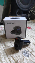 CAR-X8 Bluetooth FM Transmitter Kit for Hands-Free Call Receiver / Music Player / Call Receiver / Fast Mobile Charger Ports for All Smartphones with 3.1A Quick Charge Dual USB Car Charger - Super Bachat
