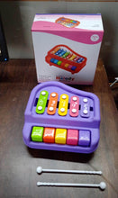 2 in 1 Baby Piano Xylophone Toy for Toddlers, 5 Multicolored Key Keyboard Xylophone Piano, Preschool Educational Musical Learning Instruments Toy for Baby Kids Girls Boys 3+ Years (1 Pc) - Super Bachat